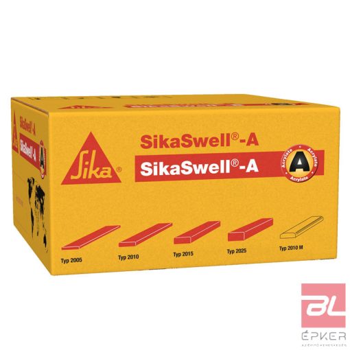 SikaSwell A-2005 vörös színű vízre duzzadó szalag egység = 1 m 20 mm széles, 5 mm vastag, 20 m hosszú tekercs